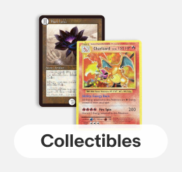 Two collectible game cards, linking to collectibles and art. Reply