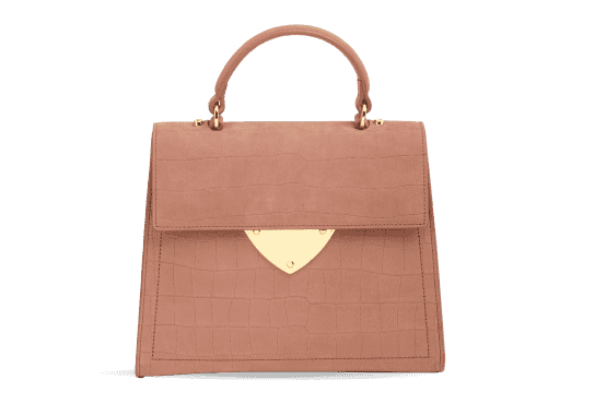 A beige handbag linking to pre-loved fashion shopping hub