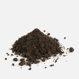 A pile of dirt linking to soil and plant care page