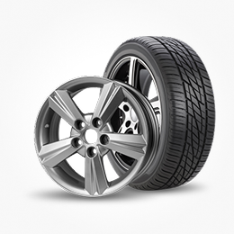 A rim and a tire, linking to motors.