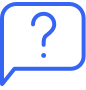 Icon of a question in speech bubble