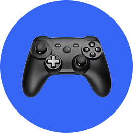 Black games controller