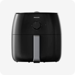 Black airfryer.