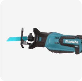 Teal Makita saw.