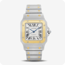 A Cartier Santos watch.