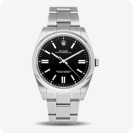 A Rolex Oyster Perpetual watch.