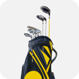 Golf clubs linking to sporting goods page