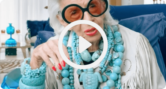 Video thumbnail of Iris Apfel.